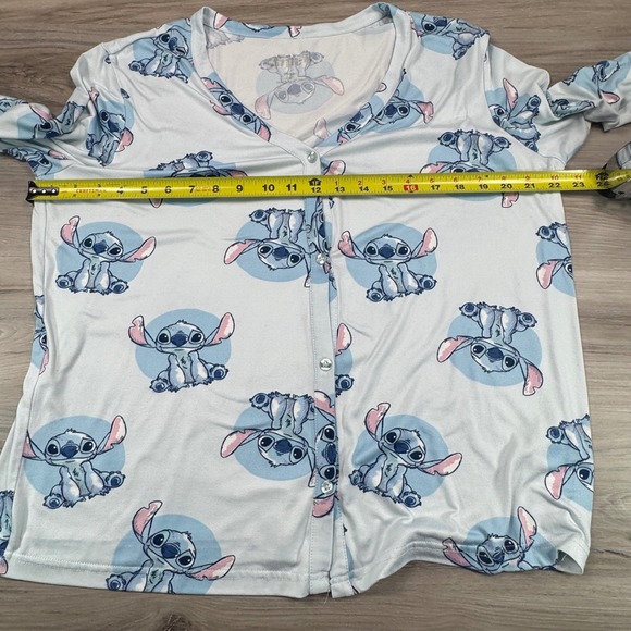 Disney Stitch Pajamas Sleepwear Set Long Sleeve Top Pants Women's Size M - Picture 4 of 16